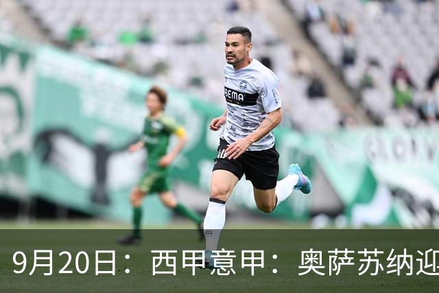 9月20日：西甲意甲：奥萨苏纳迎战巴列卡诺乌迪内斯迎战卡利亚里